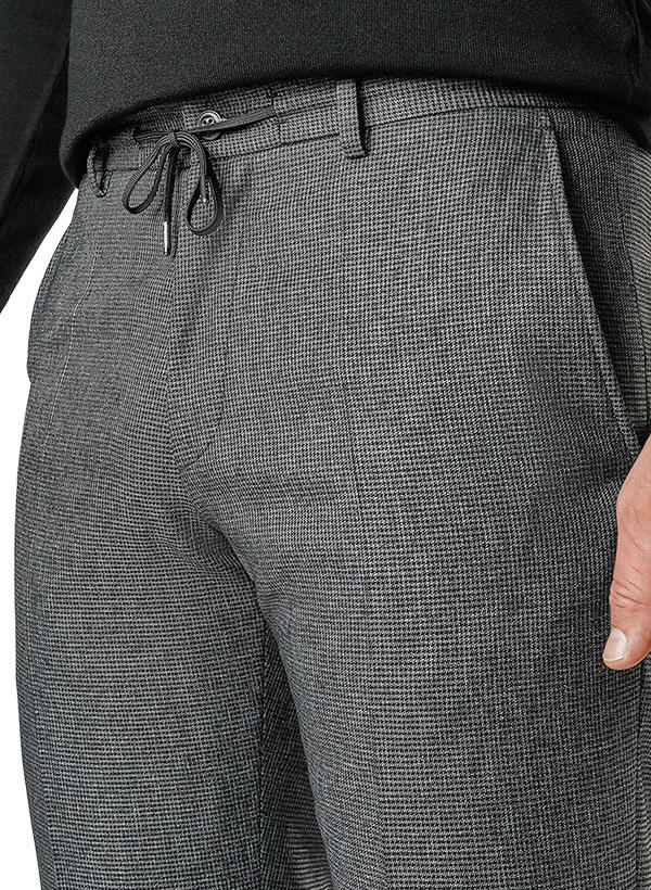 ROY ROBSON, Anzug, Slim Fit, Viskose-Stretch halbgefüttert, schwarz-grau gemustert