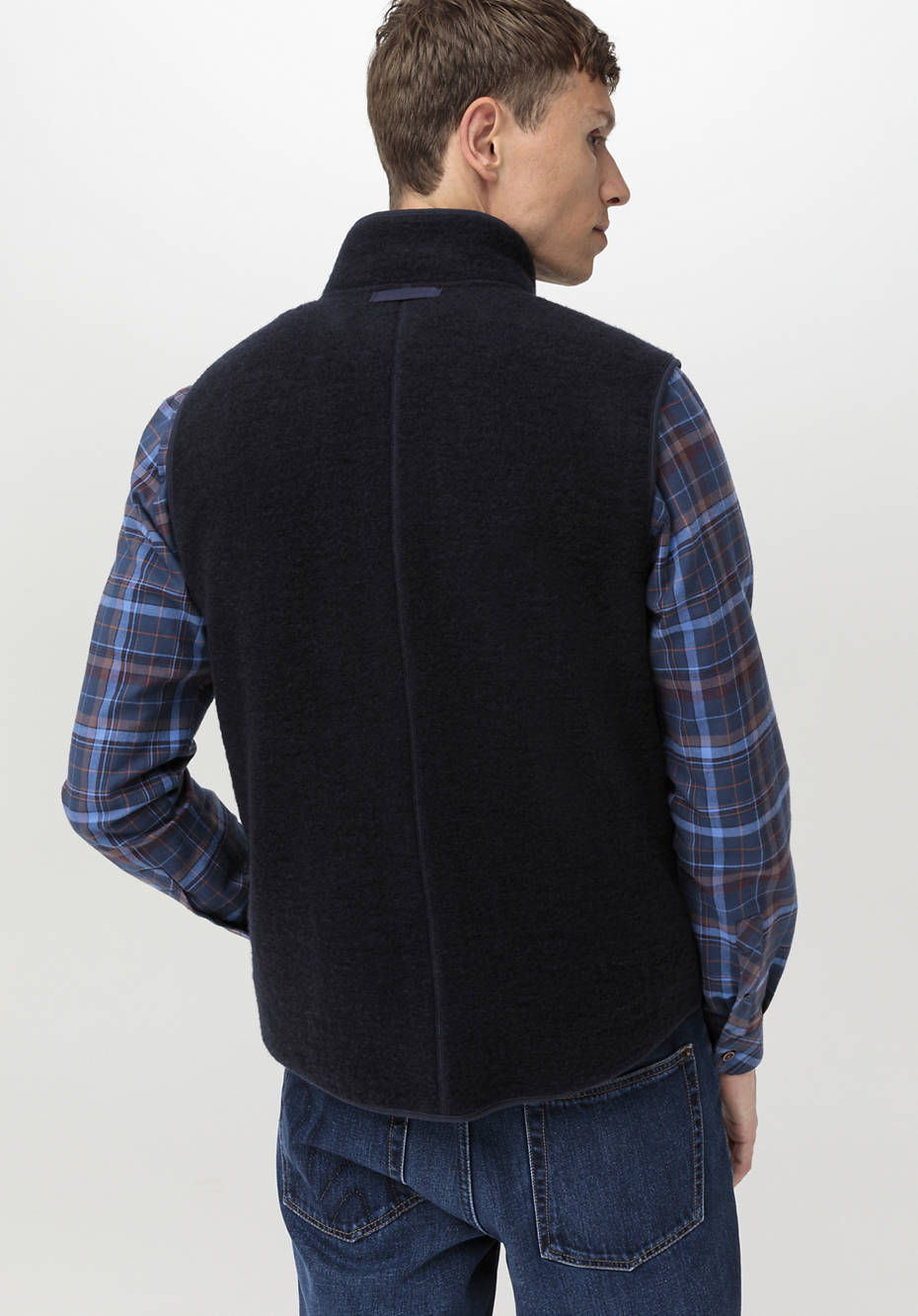 Wollfleece-Weste aus reiner Bio-Merinowolle