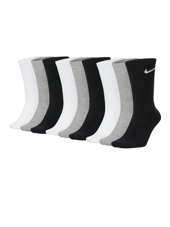 Nike Socken Nike Everyday Cush Crew in schwarz - weiß - grau günstig kaufen