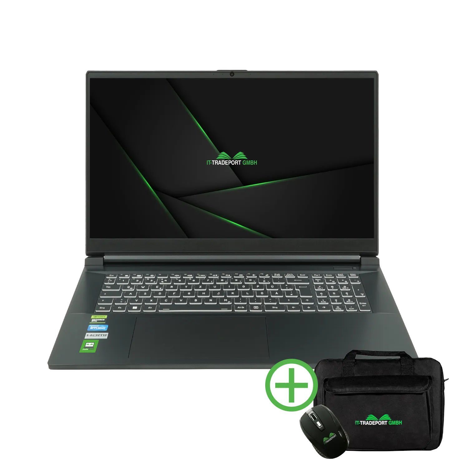 JodaBook Gaming N17, fertig eingerichtetes Gaming-Notebook (43,09 cm/17.3 Zoll, Intel Core i9 13900H, RTX 4050, 500 GB SSD, #mit Funkmaus +Notebooktasche)