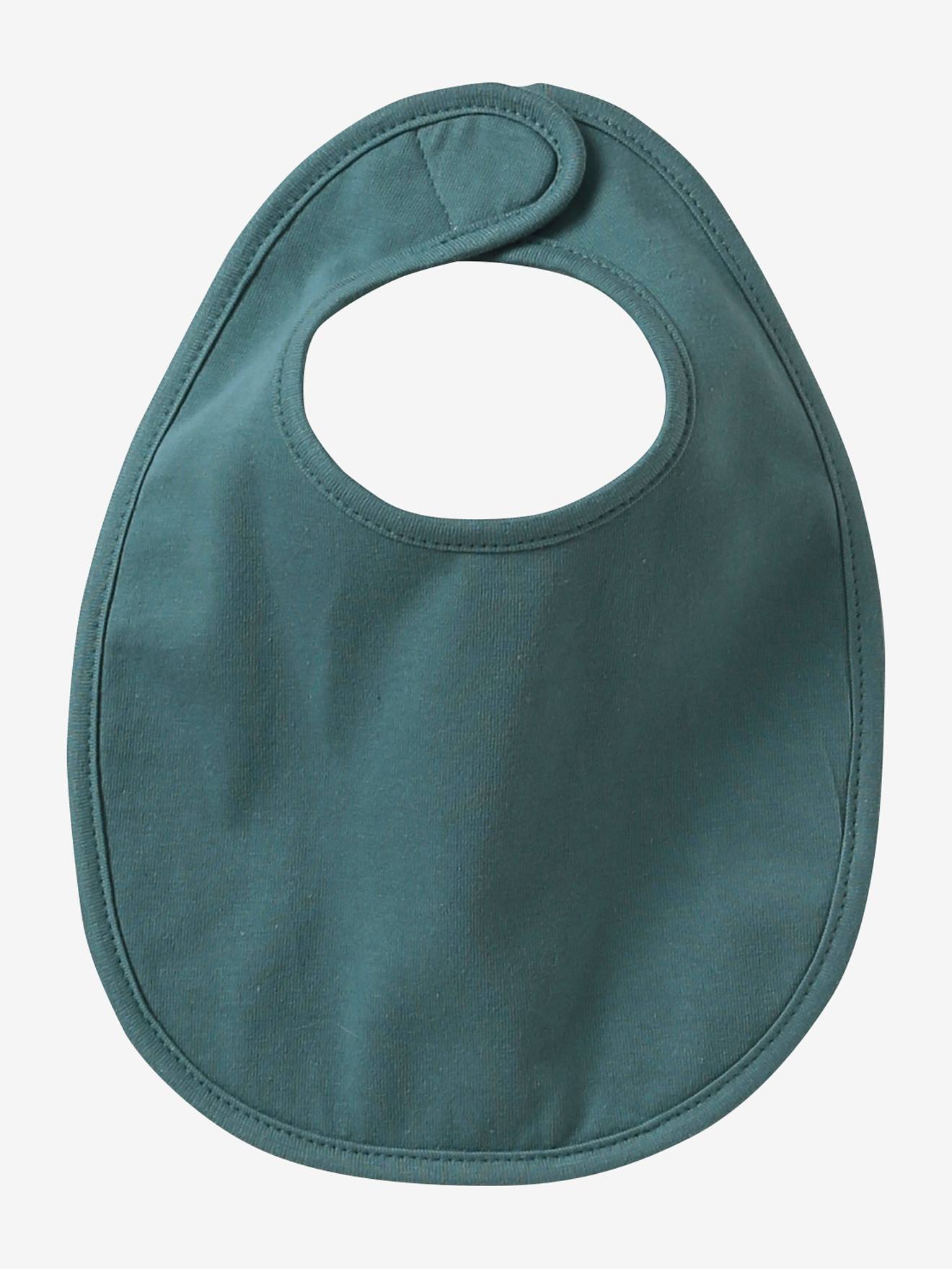 Lot de 7 bavoirs naissance en coton bio* vertbaudet rose pâle