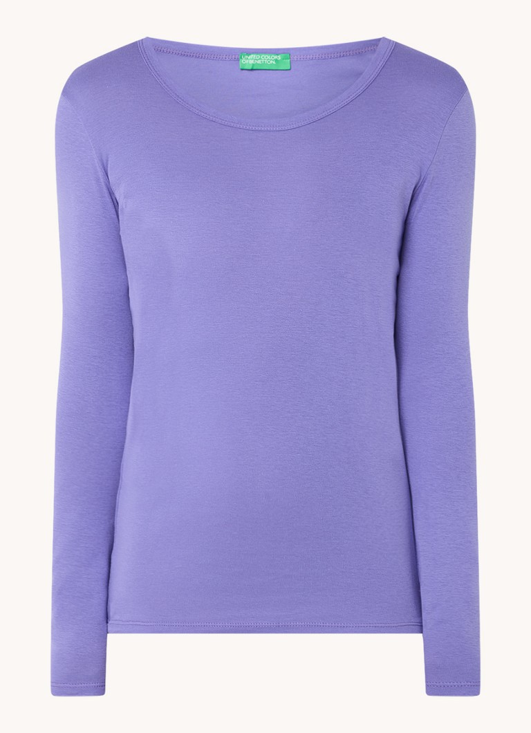 Benetton long-sleeved shirt with round neck
