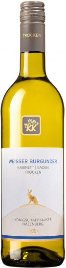 2022 Königschaffhauser Hasenberg Weißer Burgunder Kabinett *KS* trocken - Winzergenossenschaft Königschaffhausen-Kiechlinsbergen