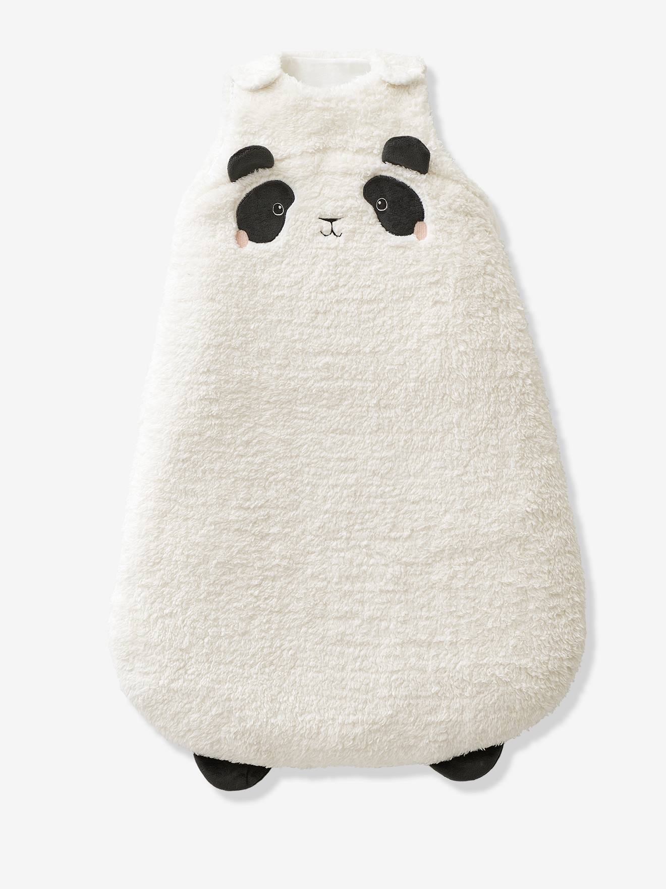 Gigoteuse manches amovibles en sherpa PANDA écru