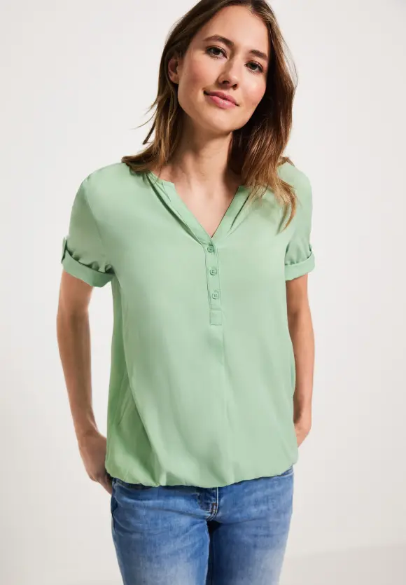 CECIL Unifarbene Basic Bluse