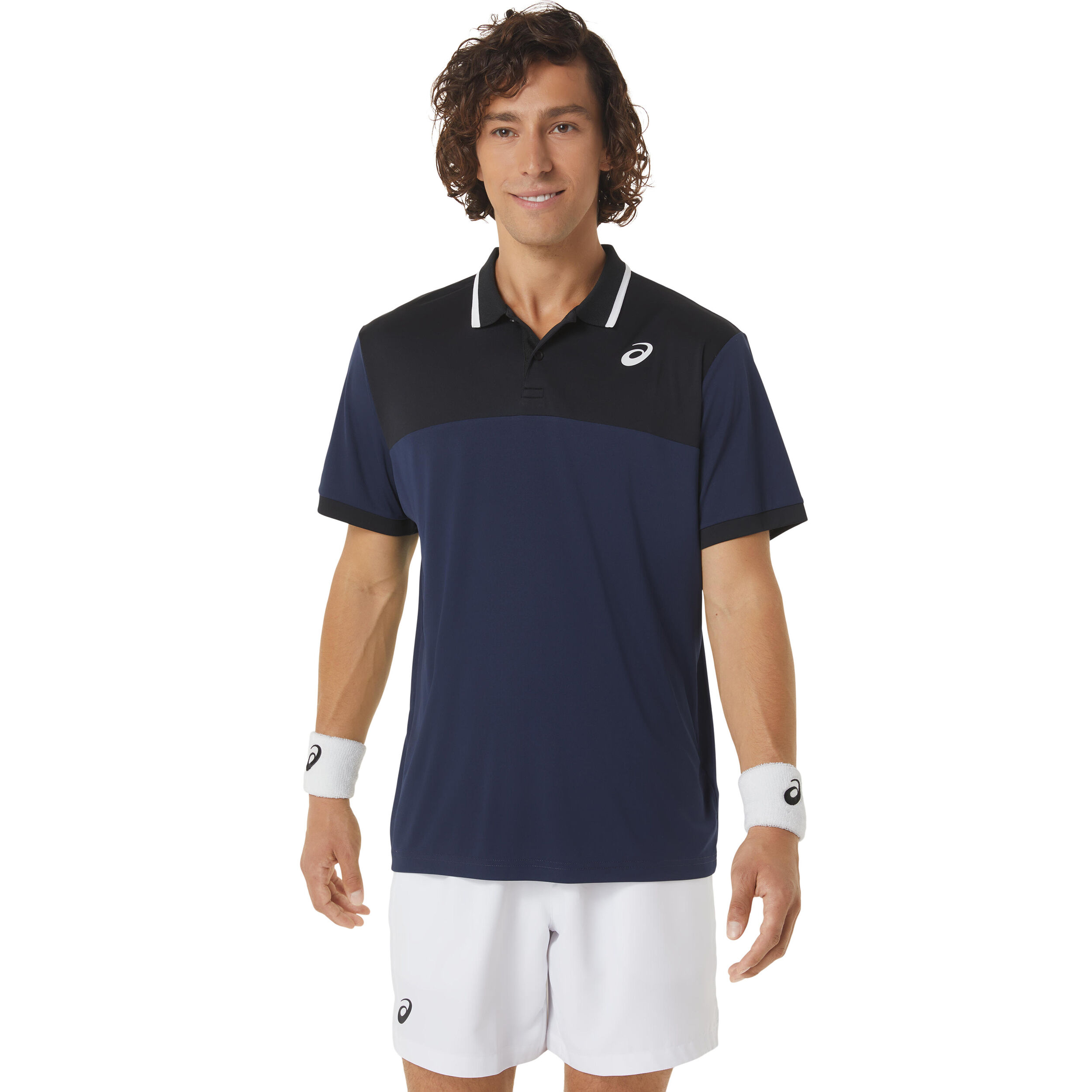 Court Polo Herren - Dunkelblau, Schwarz
