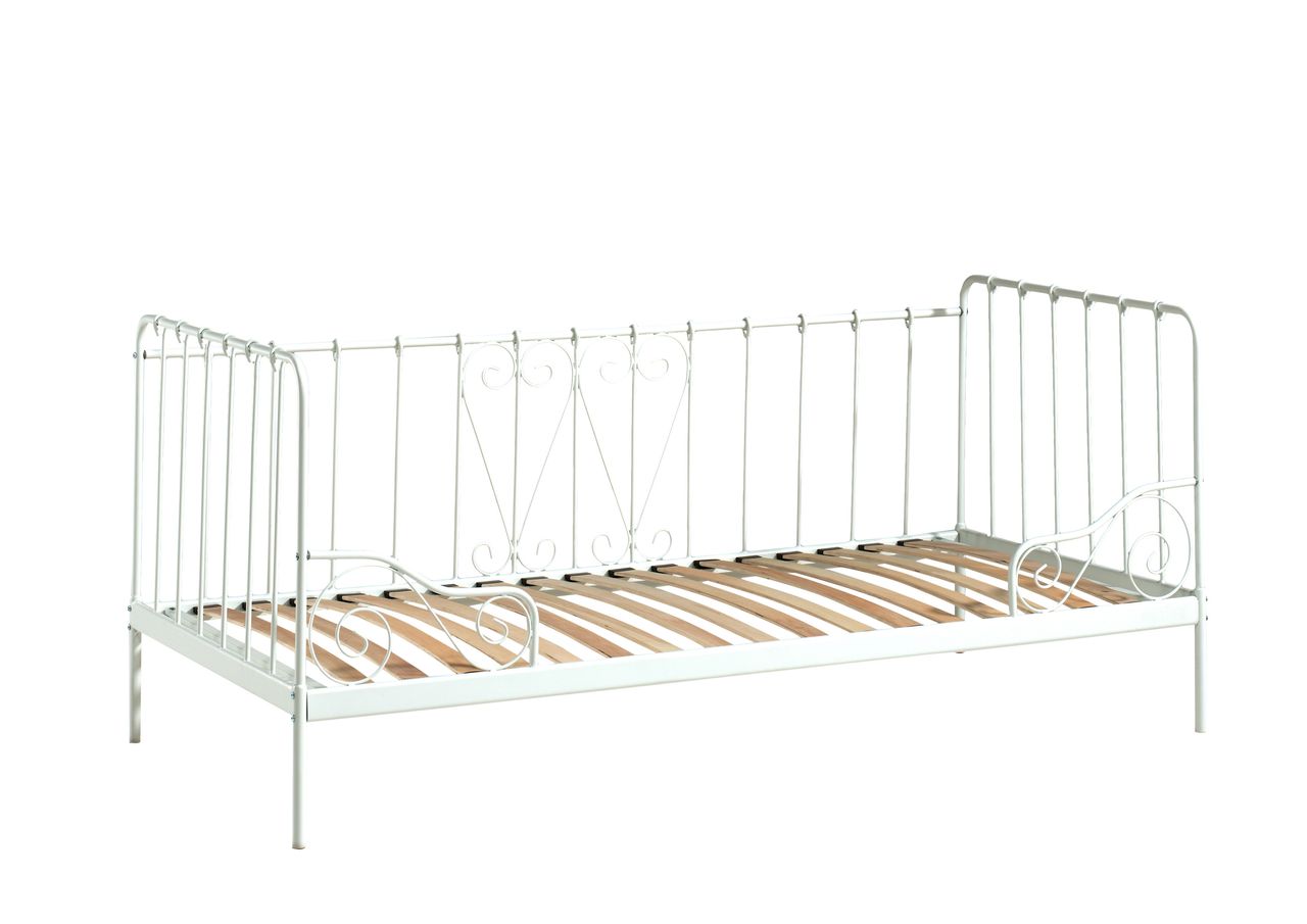 VIPACK Kojen-Metallbett Alice Liegefläche 90 x 200 cm Weiß