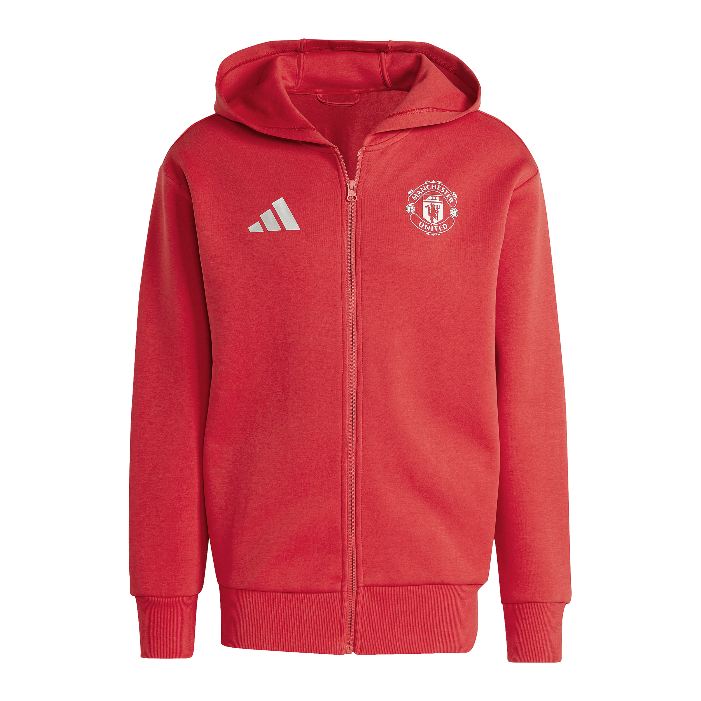 adidas Manchester United Anthem Jacke Rot