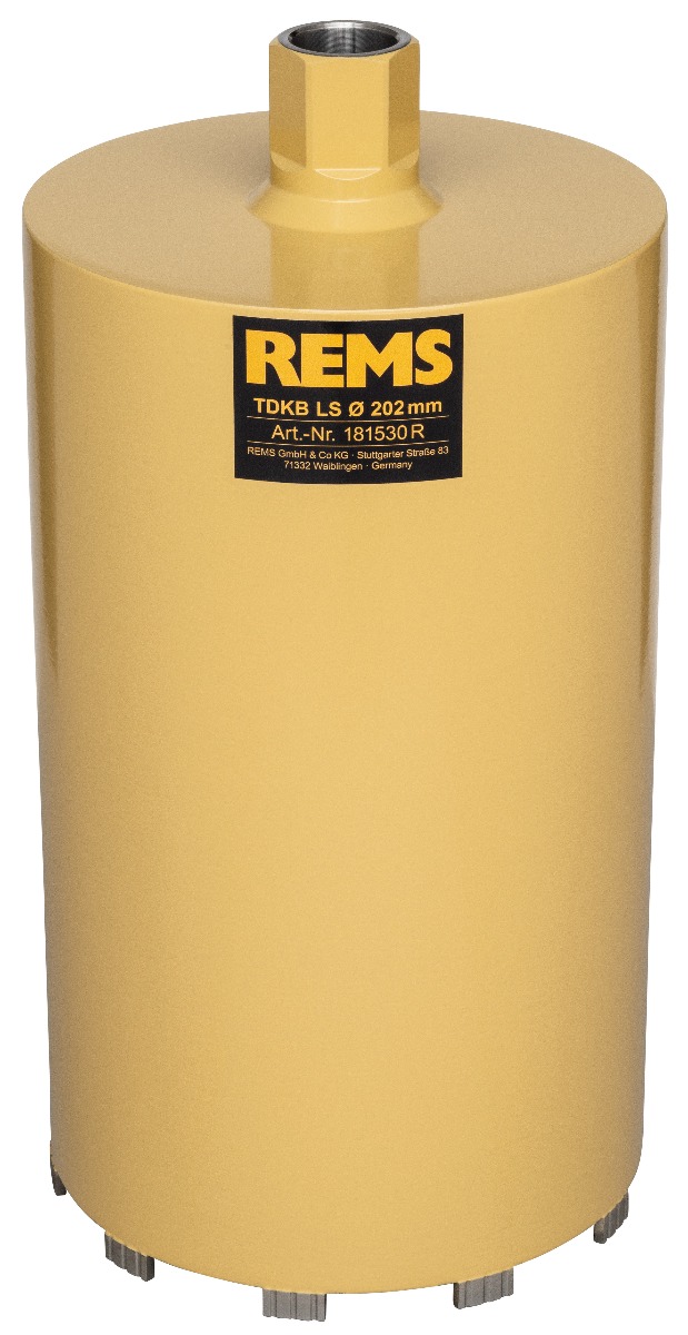 Rems 181530 R TDKB LS 202 × 320 × UNC 1¼ Mașină de găurit cu carotă diamantată Sudată cu laser Uscată pentru tehnica micro-impulsurilor