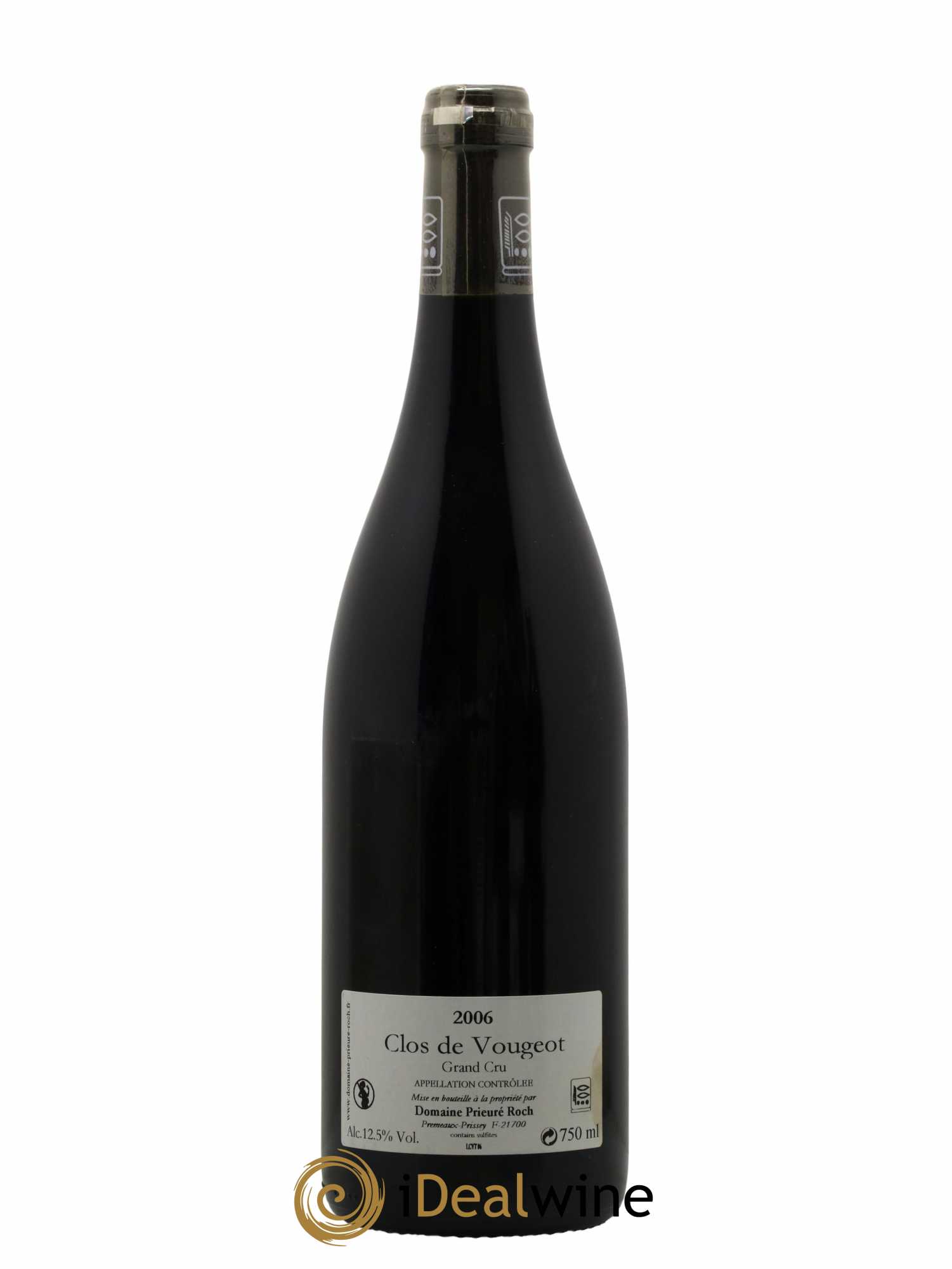 Clos de Vougeot Grand Cru Prieuré Roch  2006 - Lot de 1 Bouteille