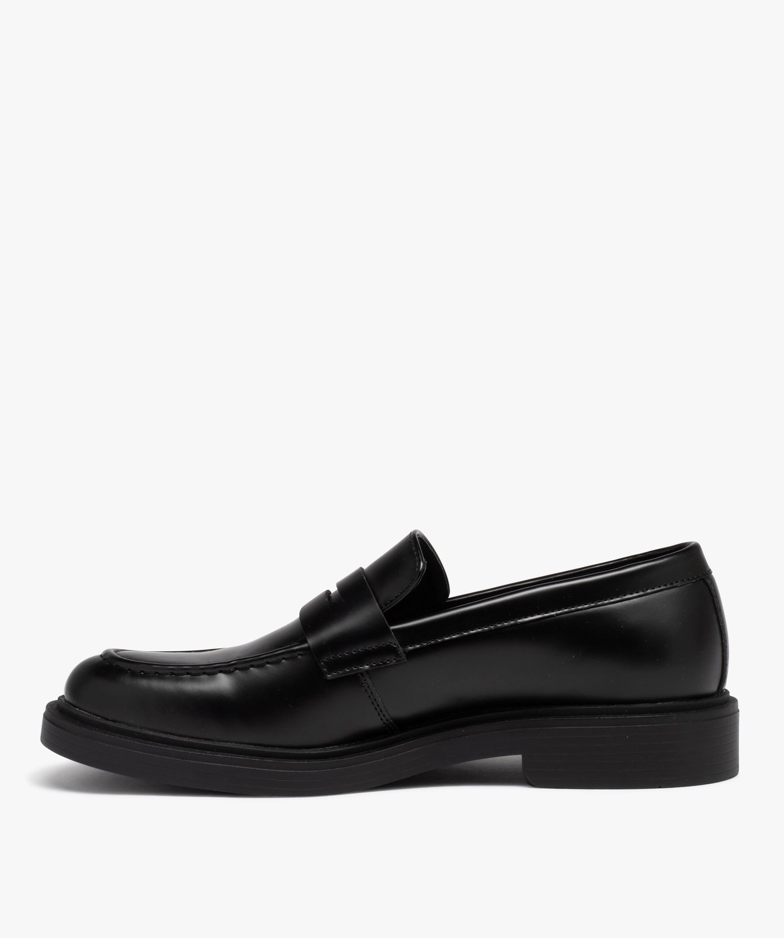 Mocassin classique avec épaisse semelle homme noir | GEMO