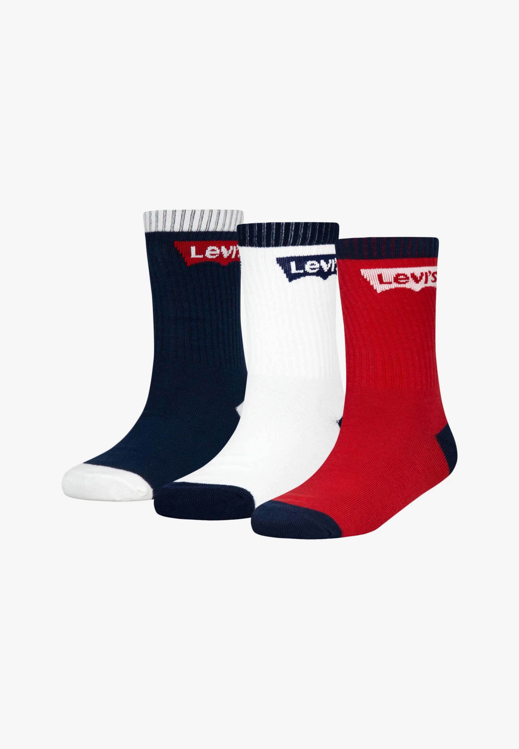 Levi's® BATWING - Calcetines unisex de corte regular (paquete de 3)