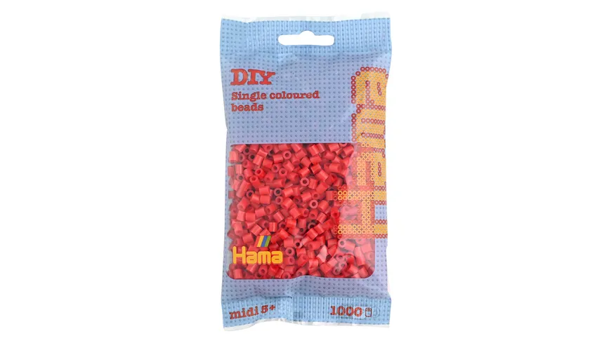 Hama - Bügelperlen im Beutel, ca 1000 Stück, rot