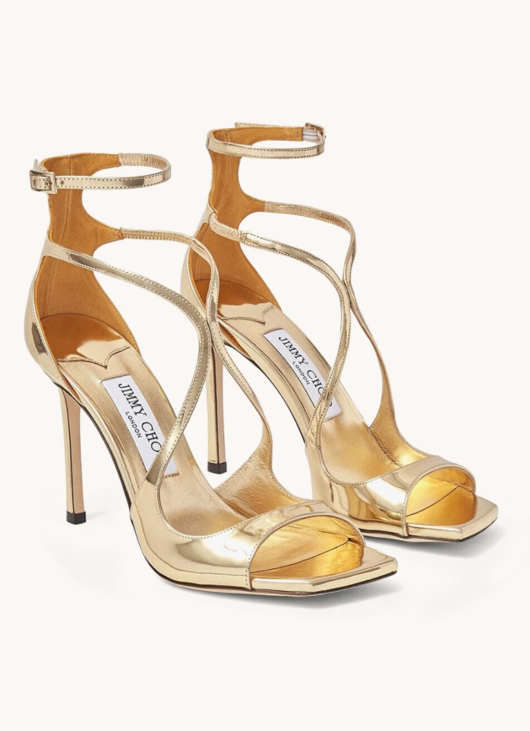 Sandale Jimmy Choo Asia 110 cu finisaj metalic