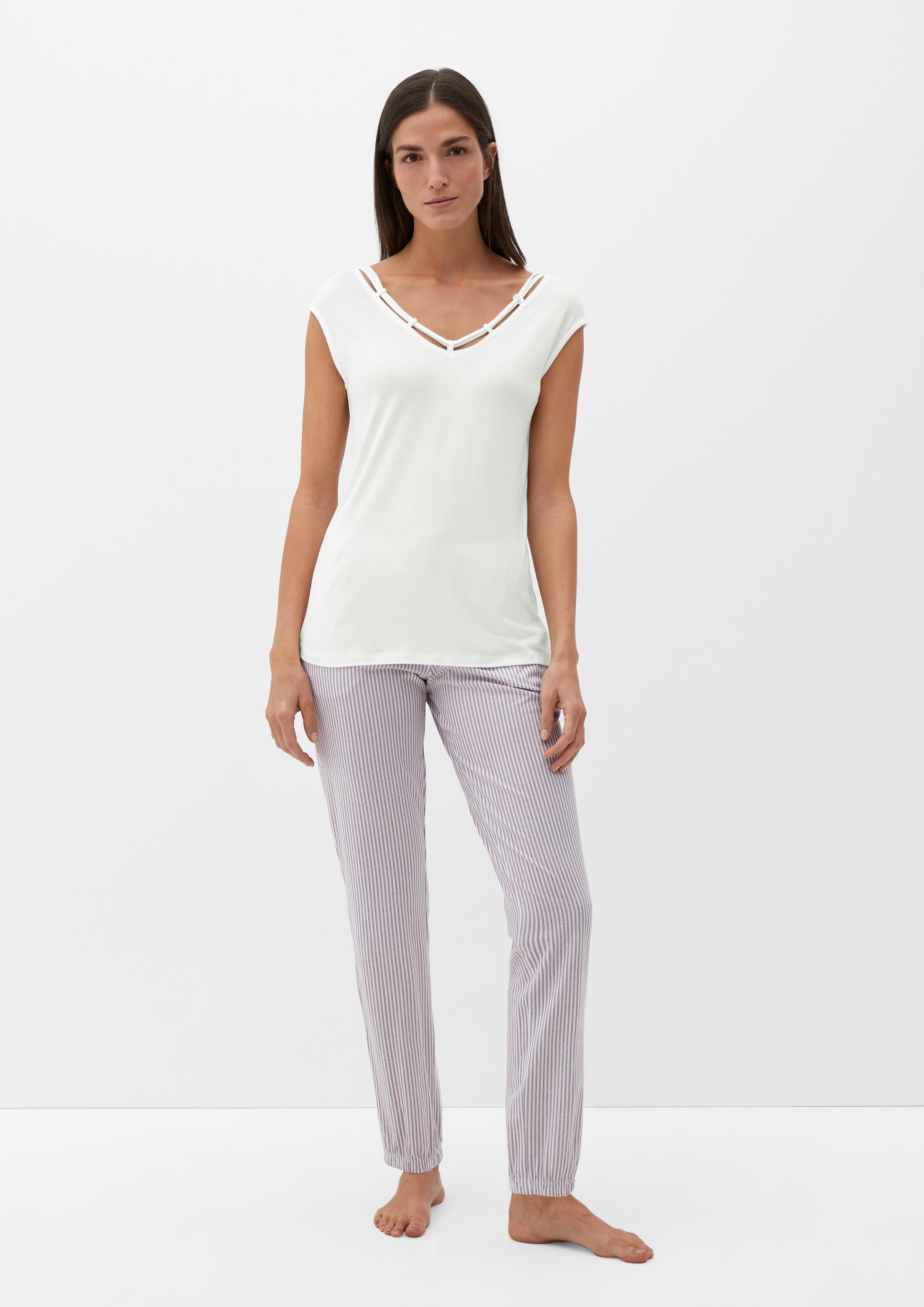 T-Shirt mit Cut-outs  6007580-0900