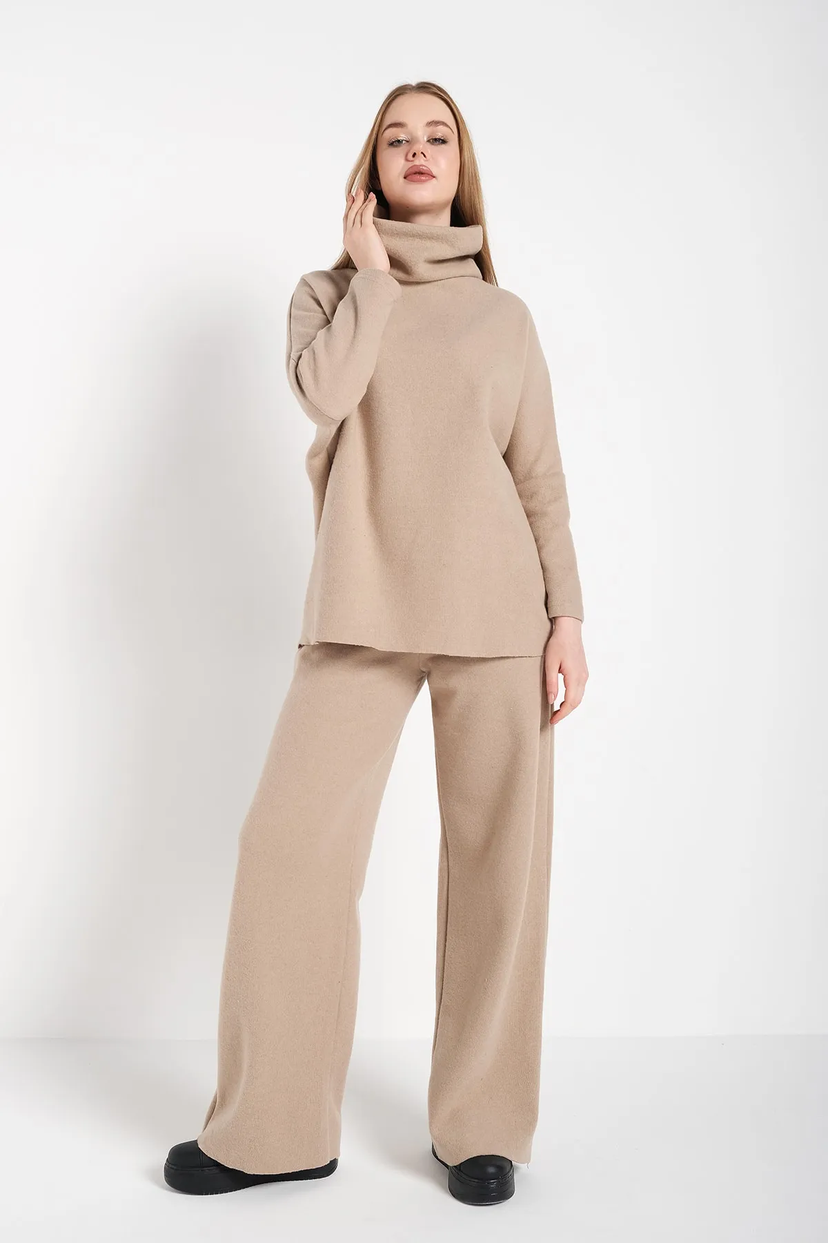 Trendseninle  Zweiteiler - Beige - Oversized
