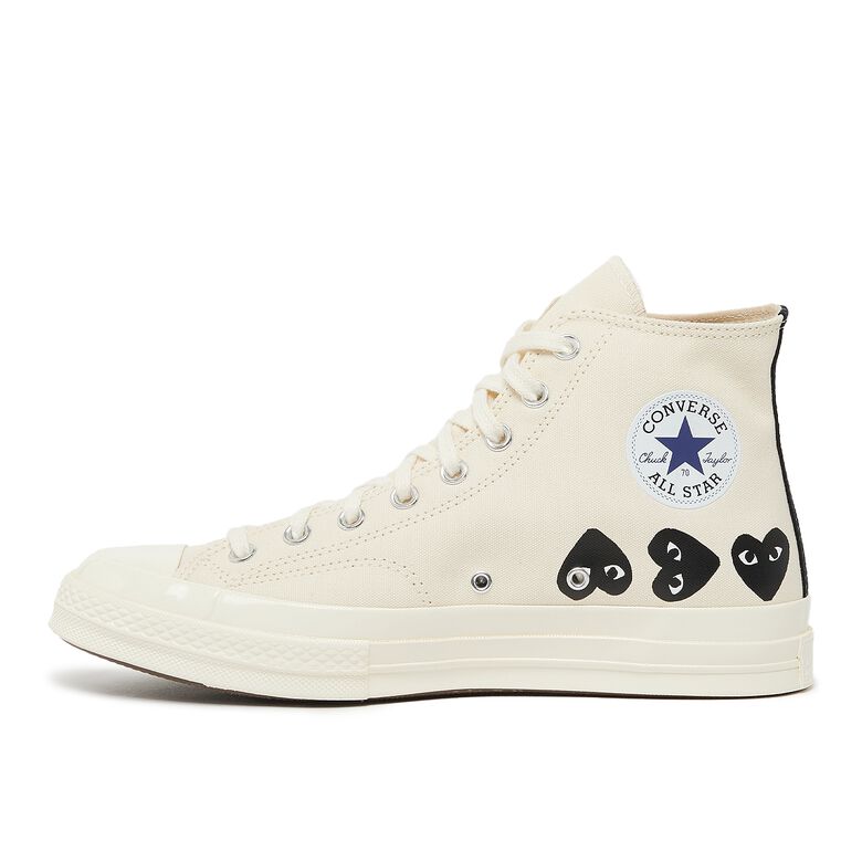 Comme des Garcons Play Multi Heart Chuck Taylor All Star '70 High white