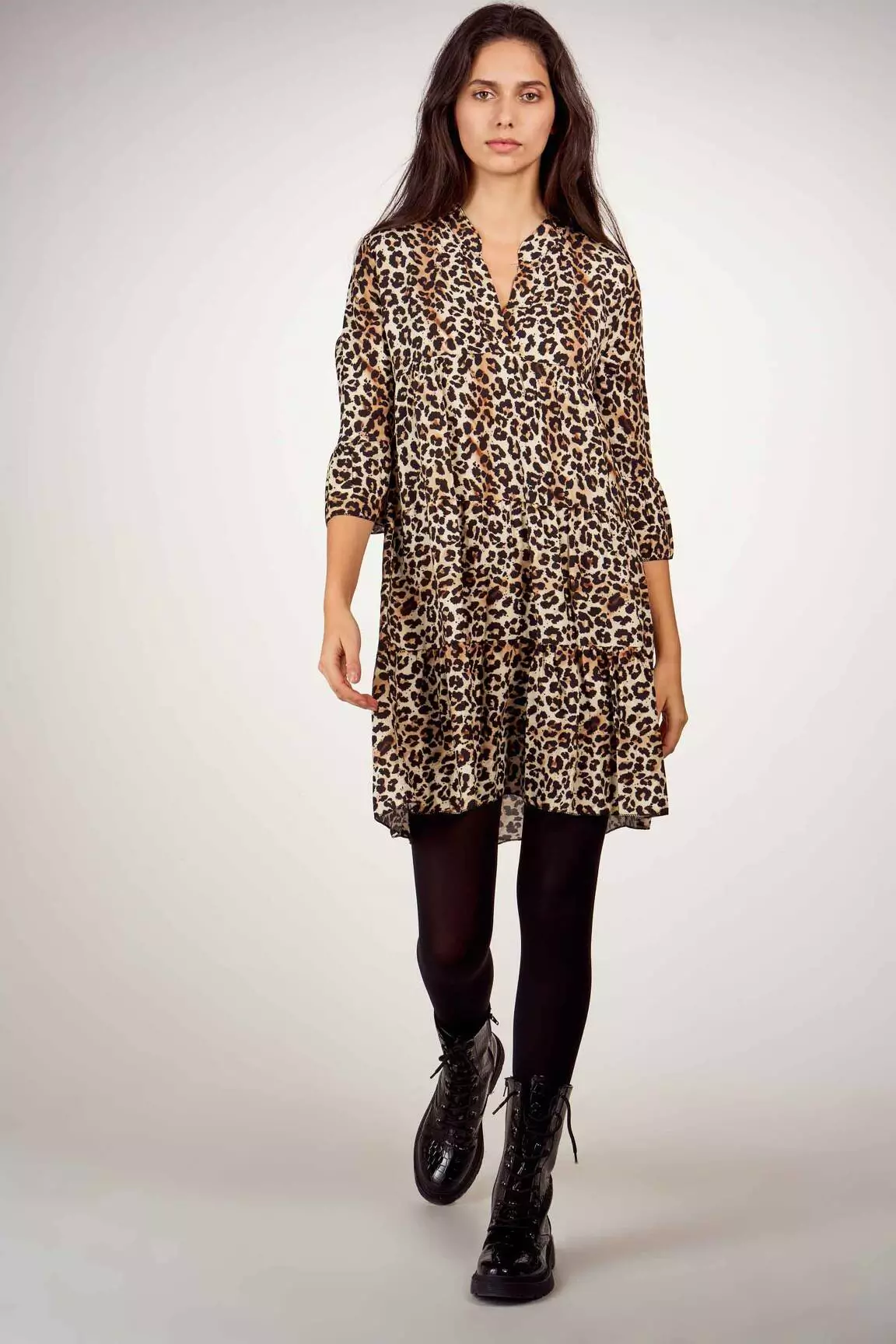 Hailys Robes Mi Longues Femme couleur marron