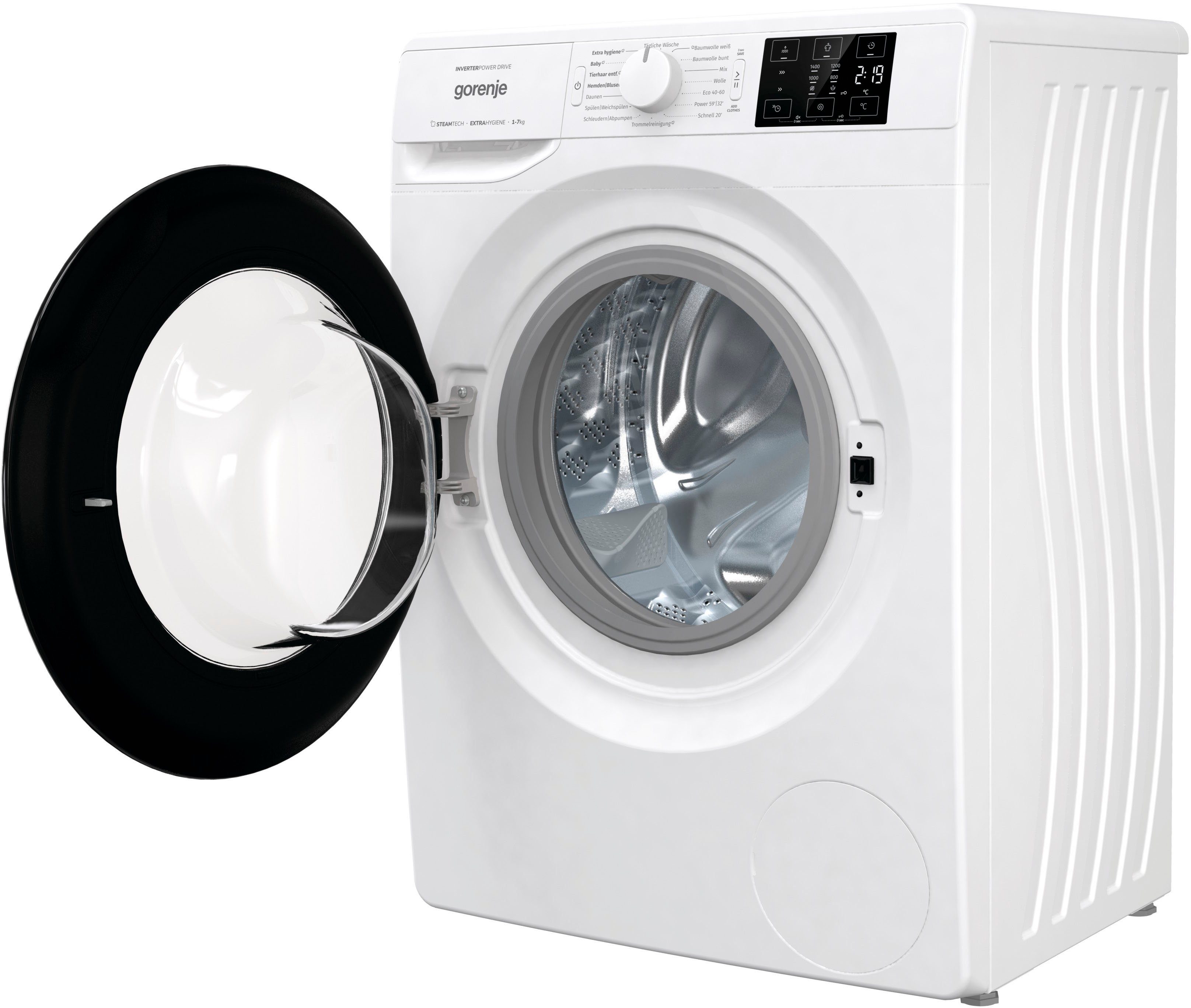 GORENJE Waschmaschine Wave NEI74SAP, 7 kg, 1400 U/min, nur 47 cm tief