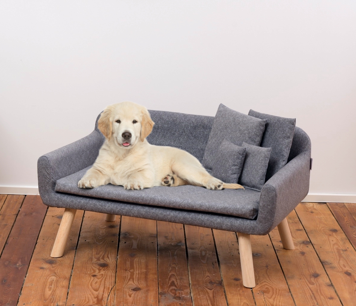 Rohrschneider Hundesofas Rohrschneider Hundesofa Chicago mit Gratis-Beigabe grau/ grau