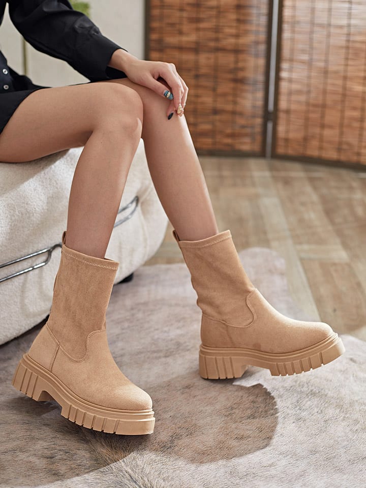 Sixth Sens Boots in Beige günstig kaufen