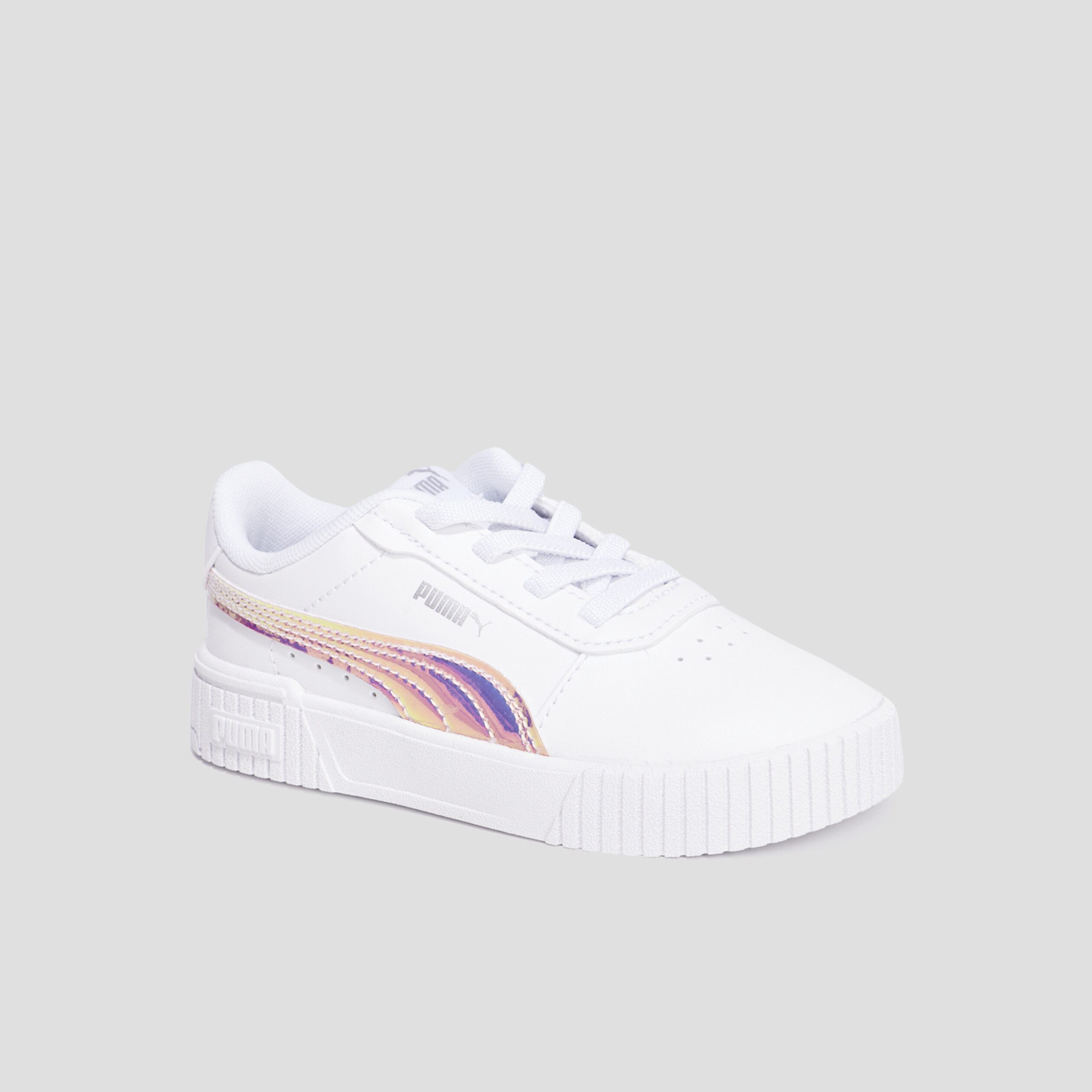 Tennis basses à lacets Puma Carina blanc fille | La Halle