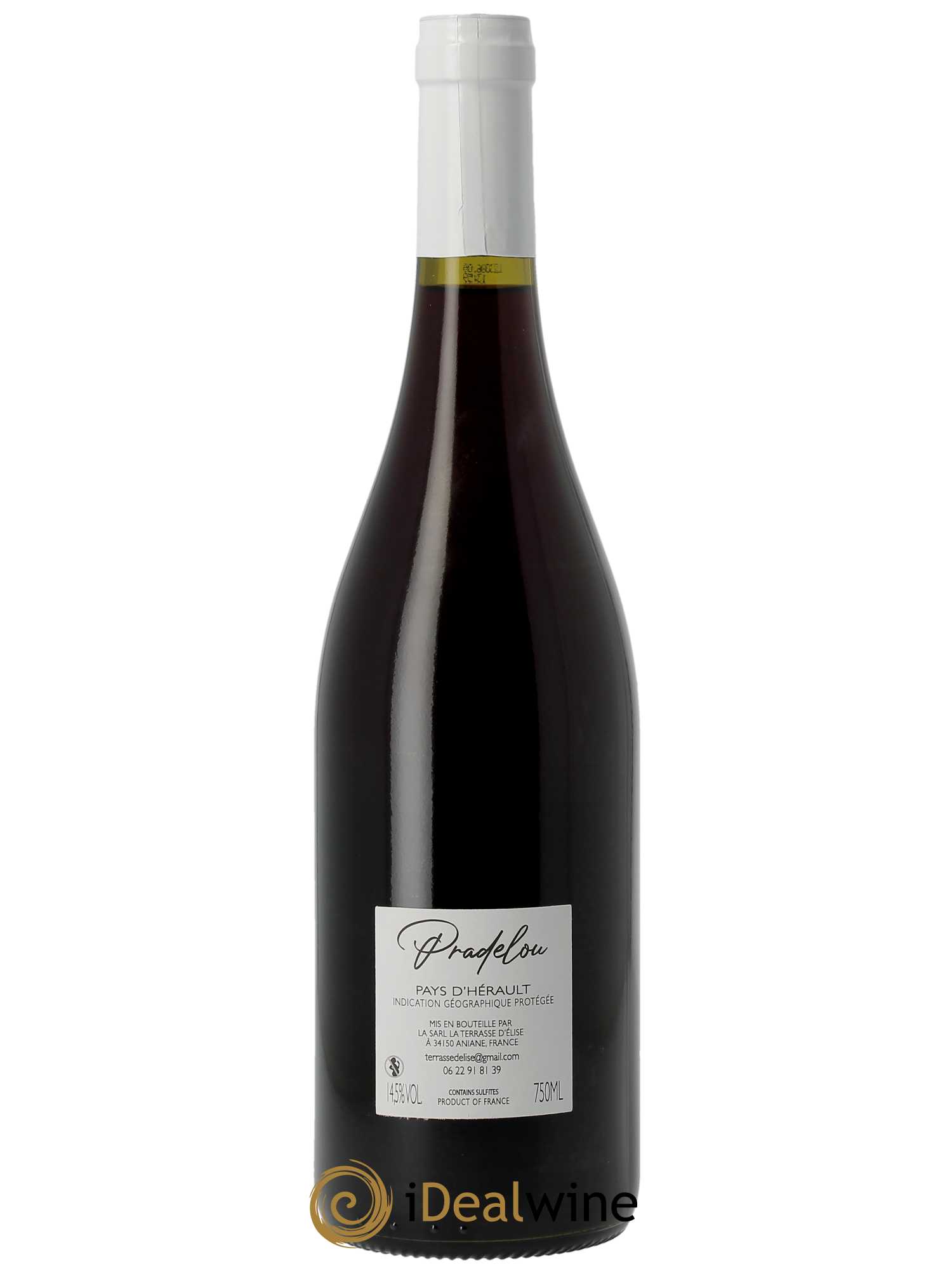IGP Pays d'Hérault Pradelou Terrasse d'Elise (Domaine de la)  2021 - Lot de 1 Bouteille
