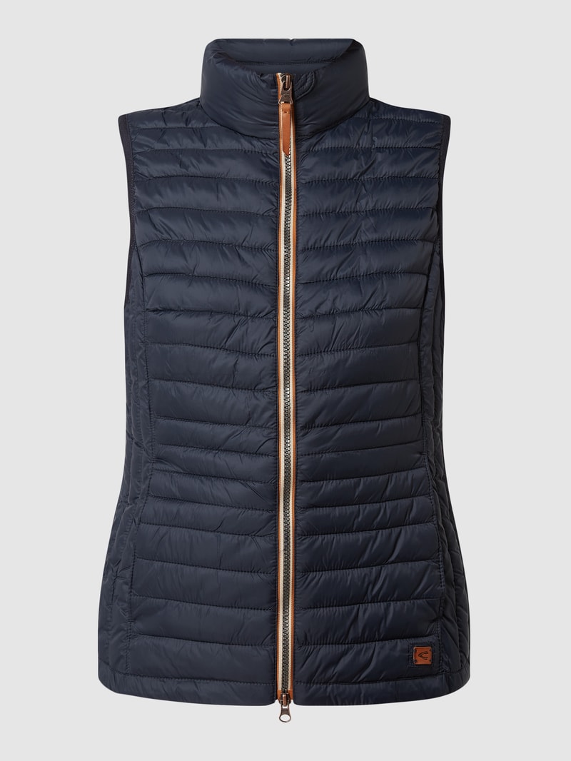 Jacke aus gewachster Baumwolle Modell 'Belsay' in marineblau