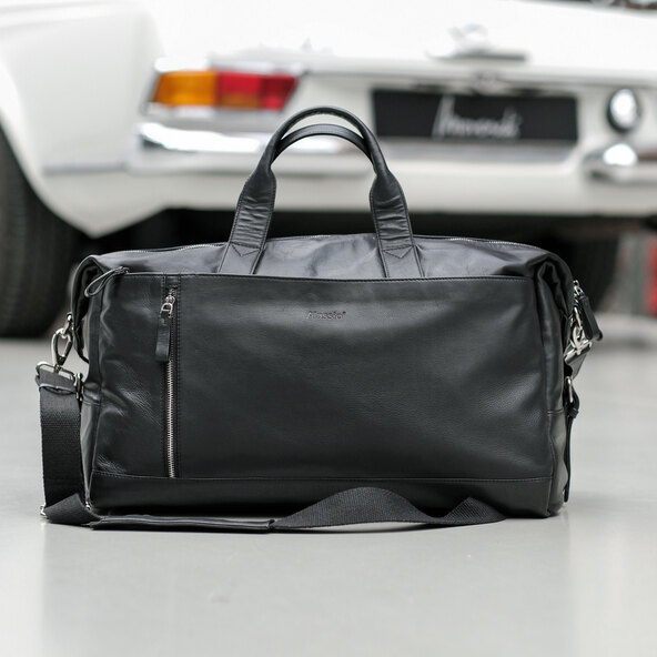 Weekender TORO, Nappaleder, schwarz