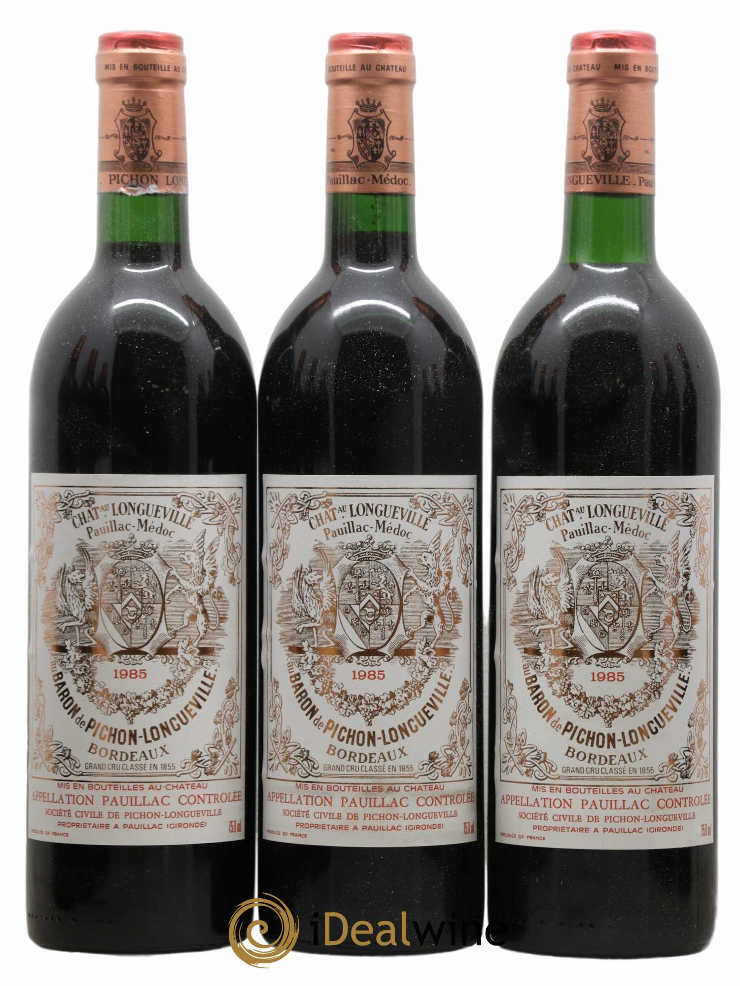 Pichon Longueville Baron 2ème Grand Cru Classé  1985 - Lot de 12 Bouteilles