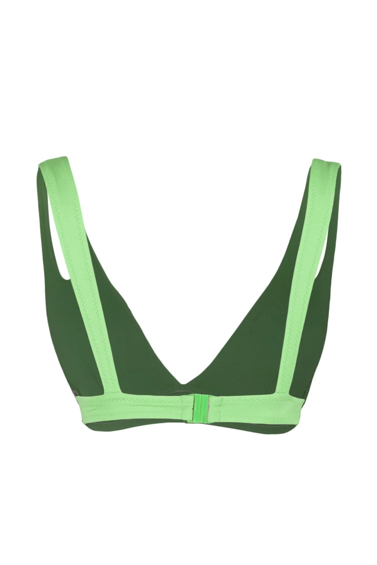 Trendyol Collection  Grünes Triangel-Bikinioberteil mit Ausschnitt/Fenster TBESS20BU0202