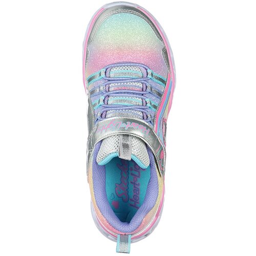 KINDER FREIZEITSCHUHE HEART LIGHTS - RAINBOW LUX