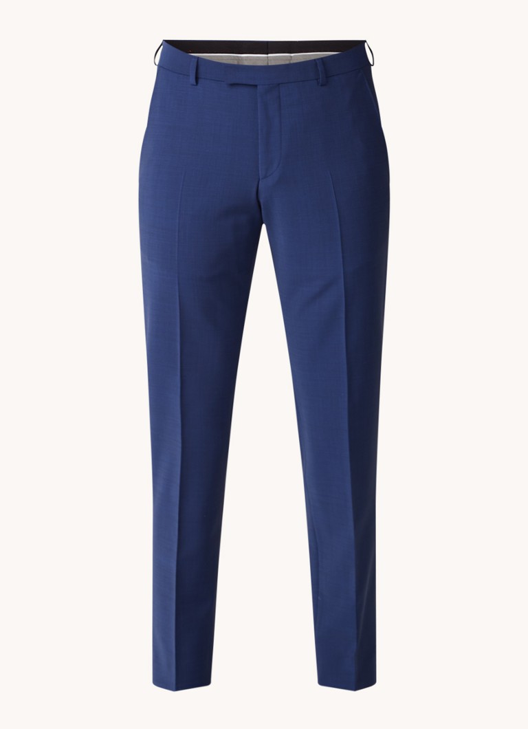 Strellson Flex Cross Mercer slim fit trousers in wool blend with micro design