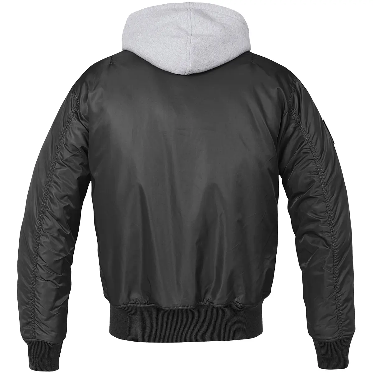 MA1 Jacke Sweat Hooded schwarz/grau
