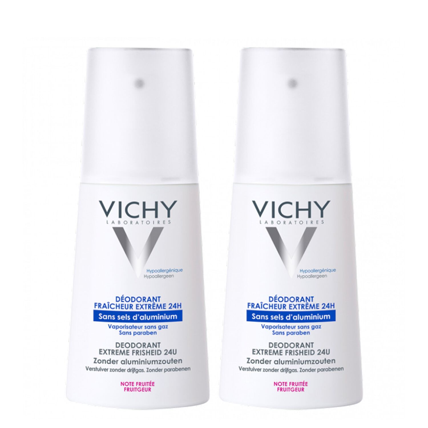 Vichy Déodorant Anti-Odeur 24H Fraîcheur Extrême 2x100 ml