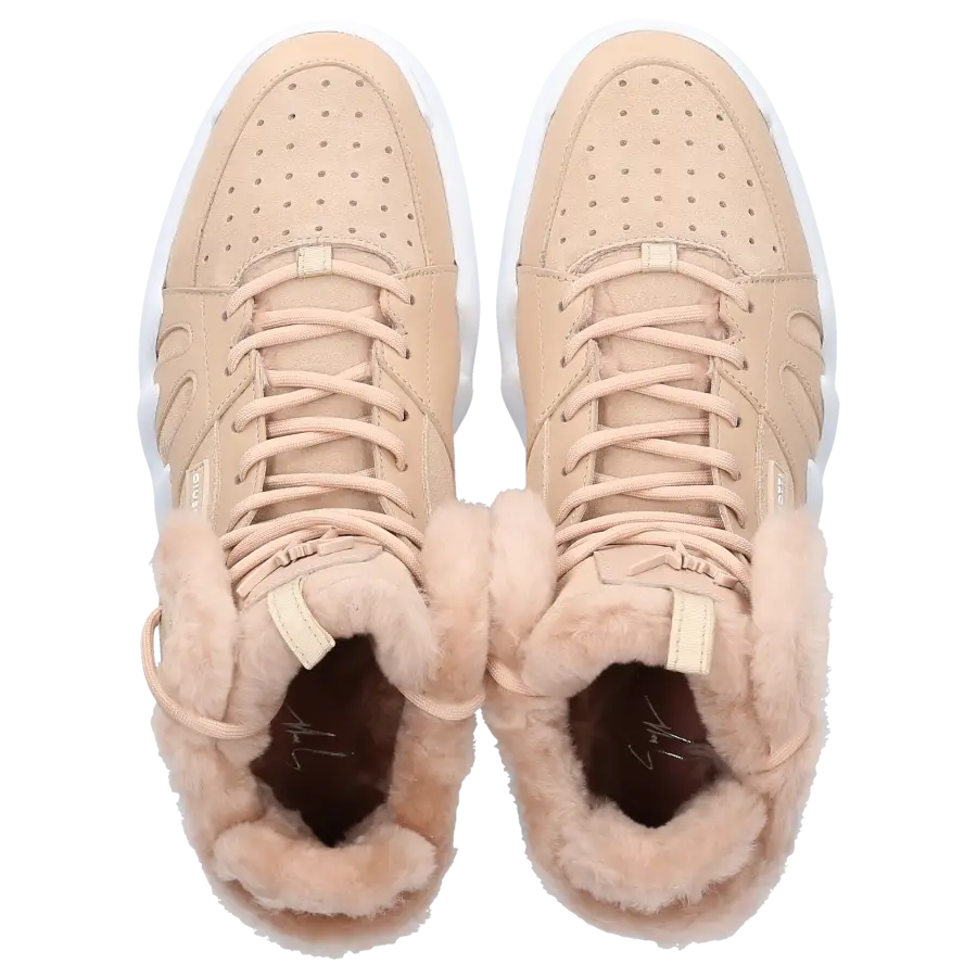 Giuseppe Zanotti - Sneaker high TALON Kalbsleder - beige