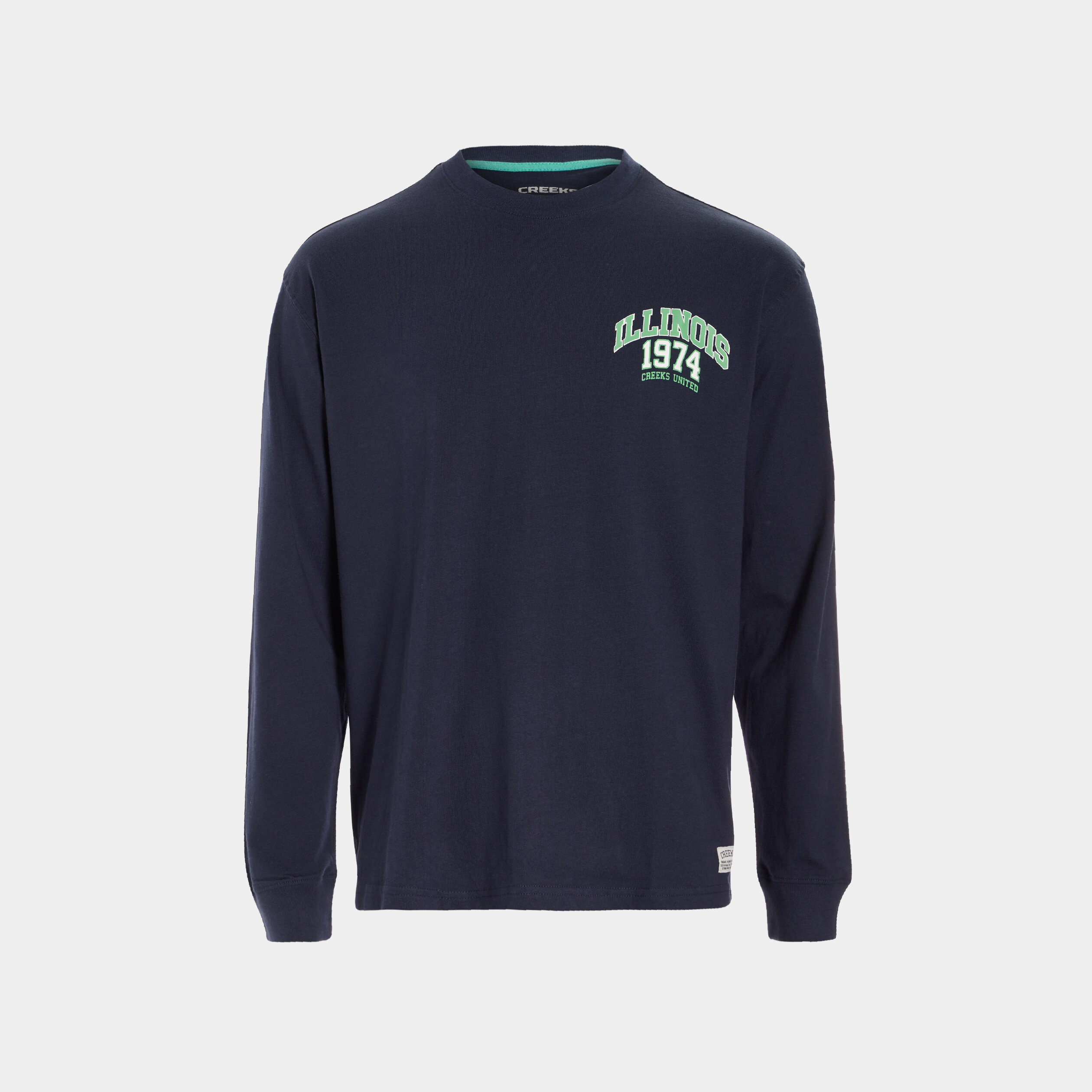 T-shirt manches longues bleu marine homme | La Halle