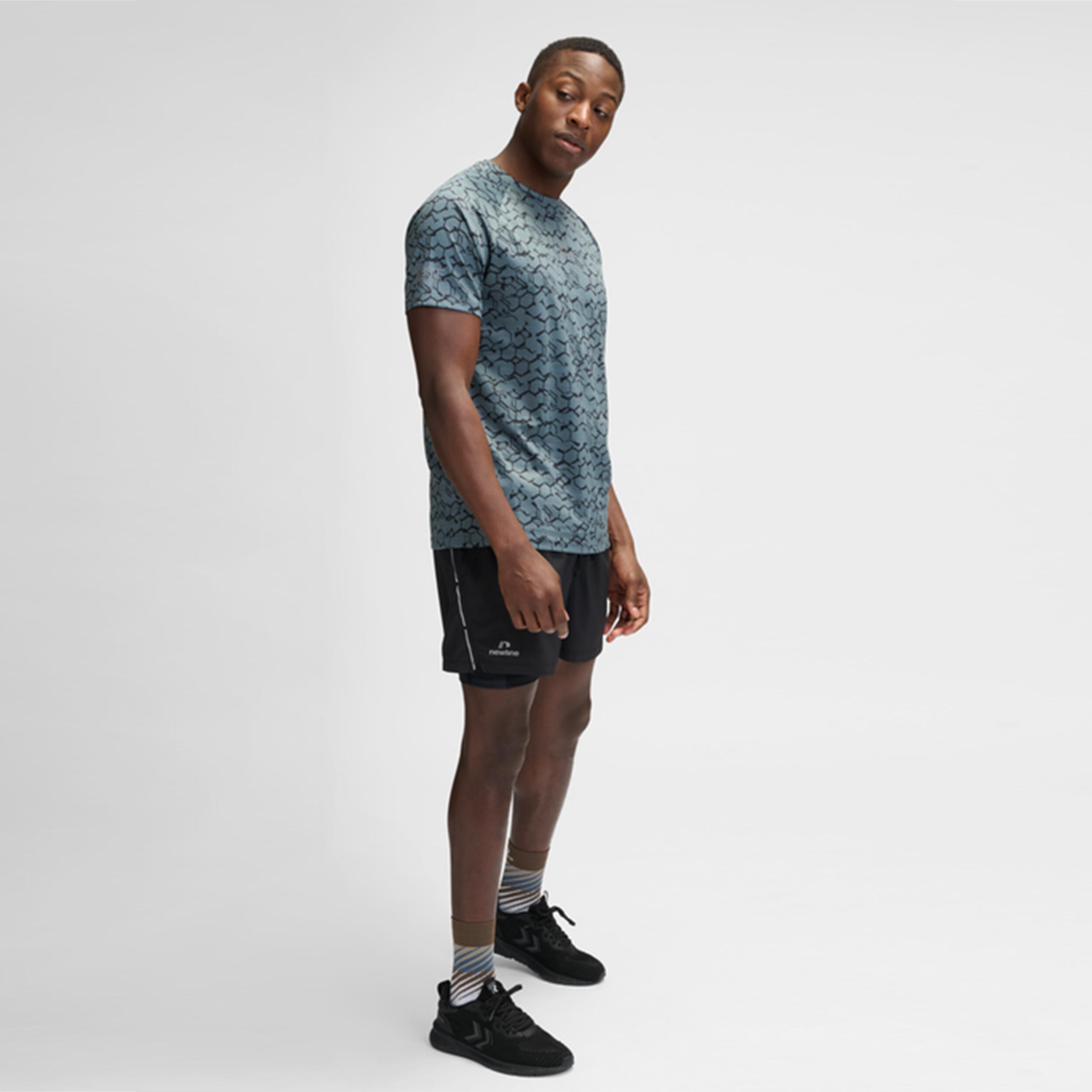 Dopa Graphic Laufshirt Herren - Dunkelgrau