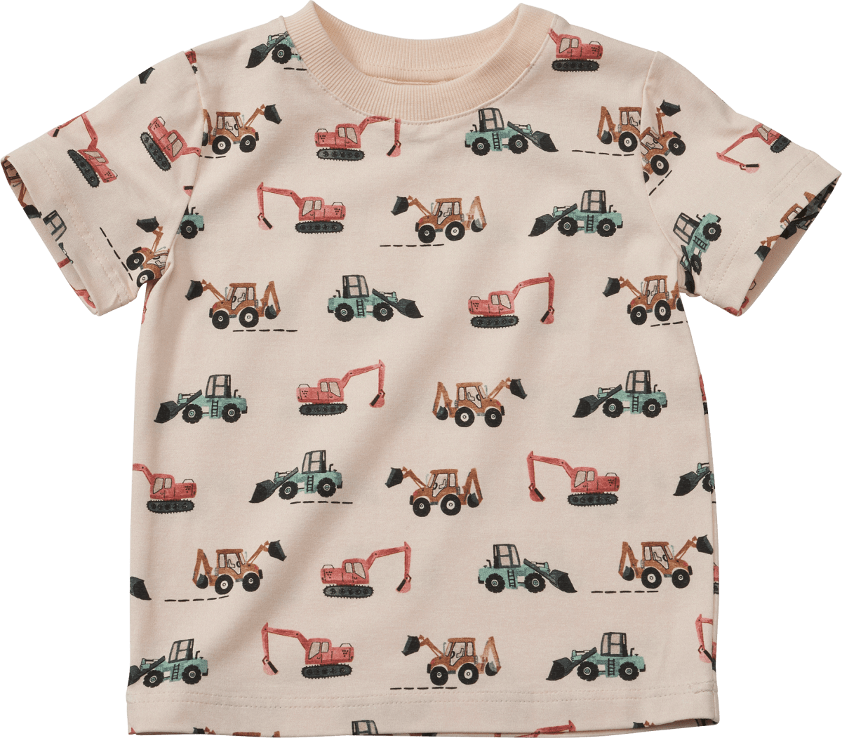 T-Shirt Pro Climate mit Bagger-Muster, beige, Gr. 110, 1 St