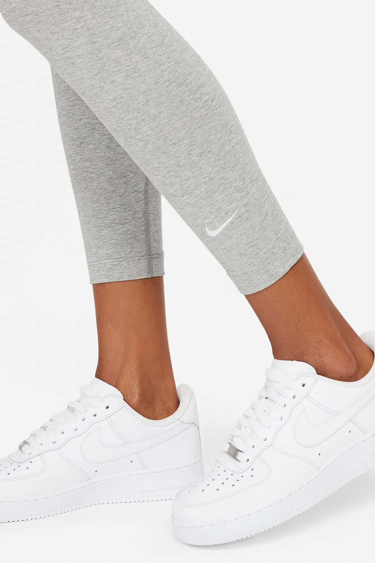 Nike  Sport-Leggings - Grau - Mittlerer Bund