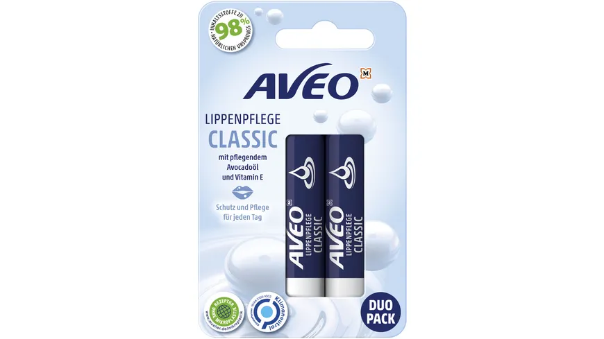 AVEO Lippenpflege Classic Duopack Avocadoöl & Vitamin E 9.6 g