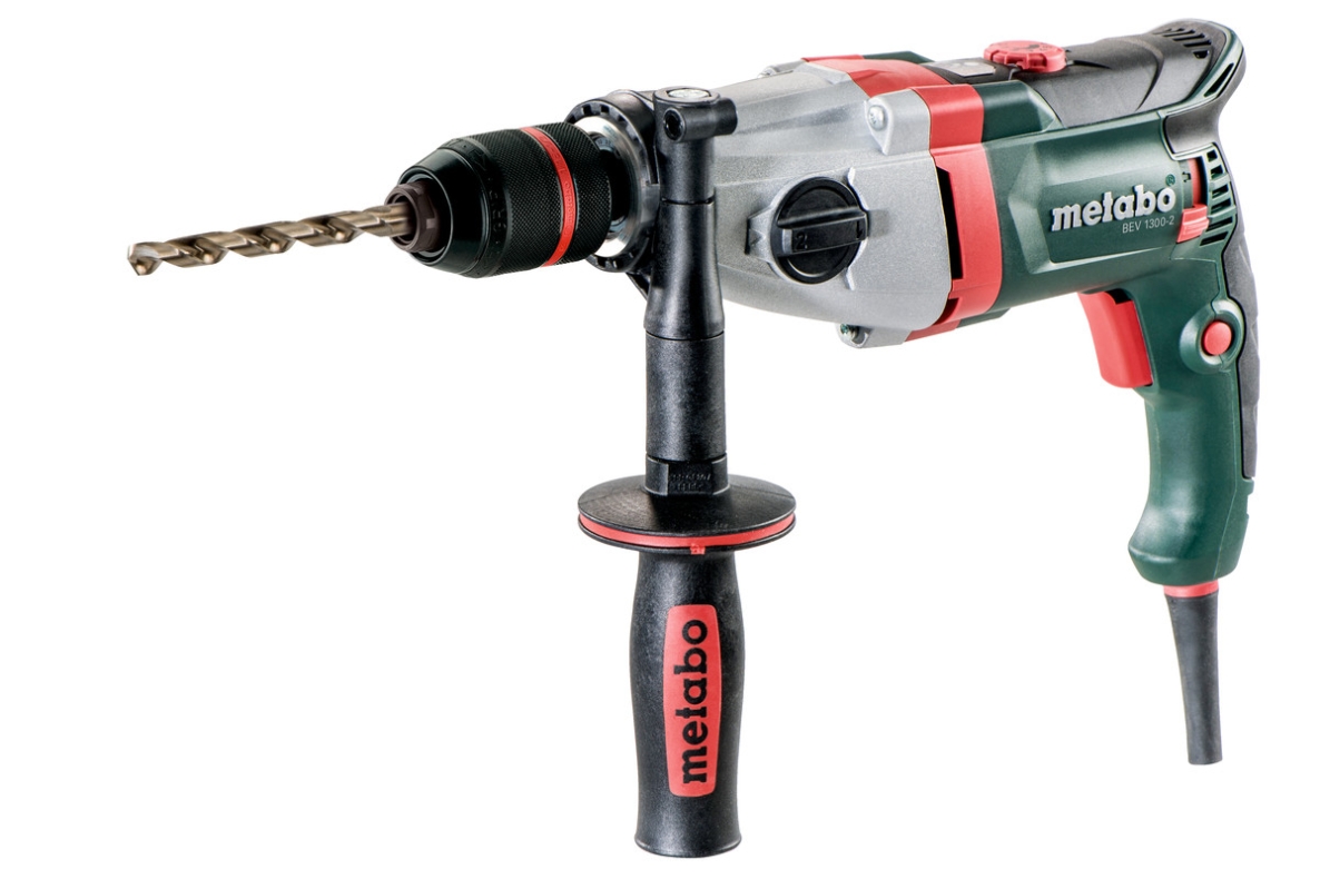 Perceuse à deux vitesses Metabo 600574810 BEV 1300-2 de 1300 watts à réglage électronique