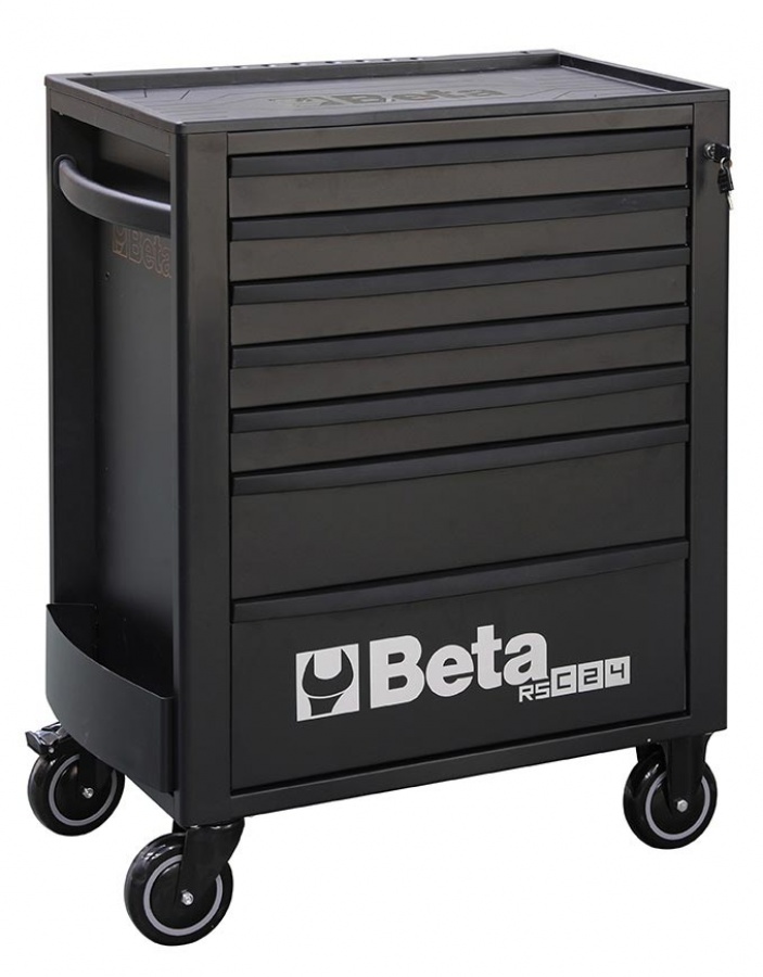 Cărucior de scule Beta 024004079, negru cu 7 sertare - 740x445x969 mm
