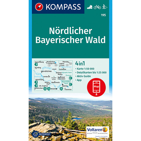 KOKA 195 NÖRDLICHER BAYERISCHER WALD - Wanderkarte