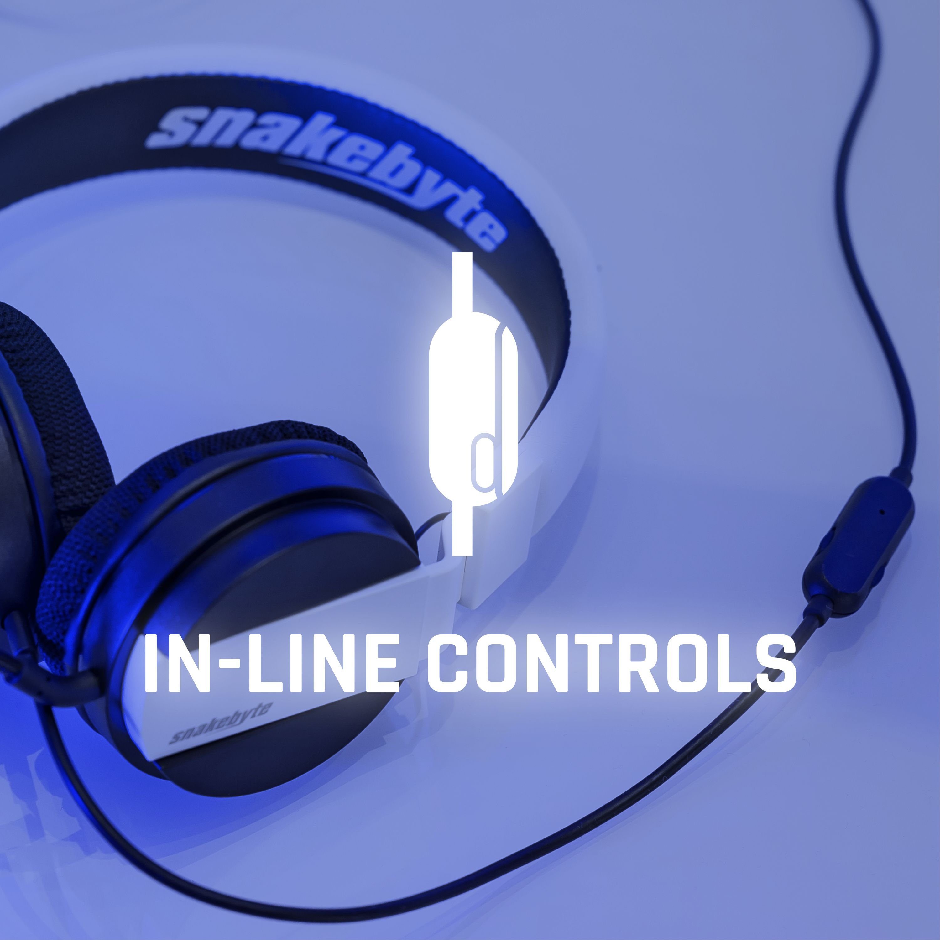 Snakebyte HEAD:SET 5 Gaming-Headset (Kompatibel mit PS4, PS5, Smpartphones, Xbox Series X, Xbox One)