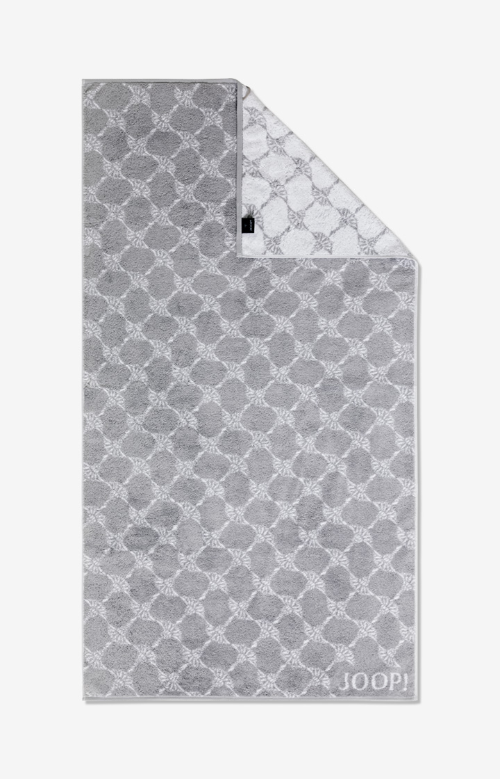 Duschtuch Black/White Cornflower, Silber - im JOOP!