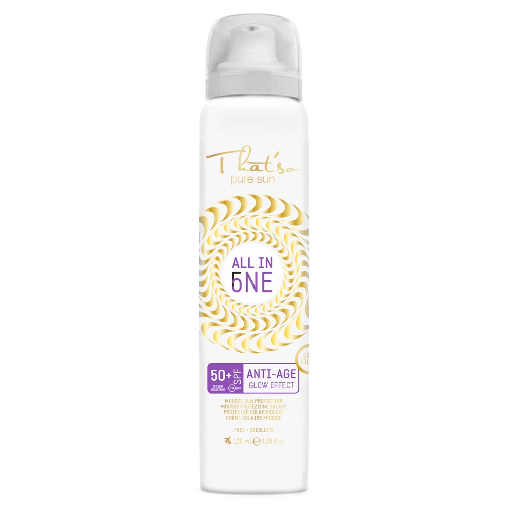 that'so All in one SPF 50 mousse anti-age Protection solaire en mousse pour le visage