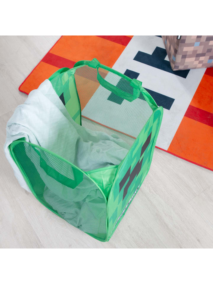 Minecraft Minecraft Wäschebox mit Henkel, grün günstig kaufen onesize