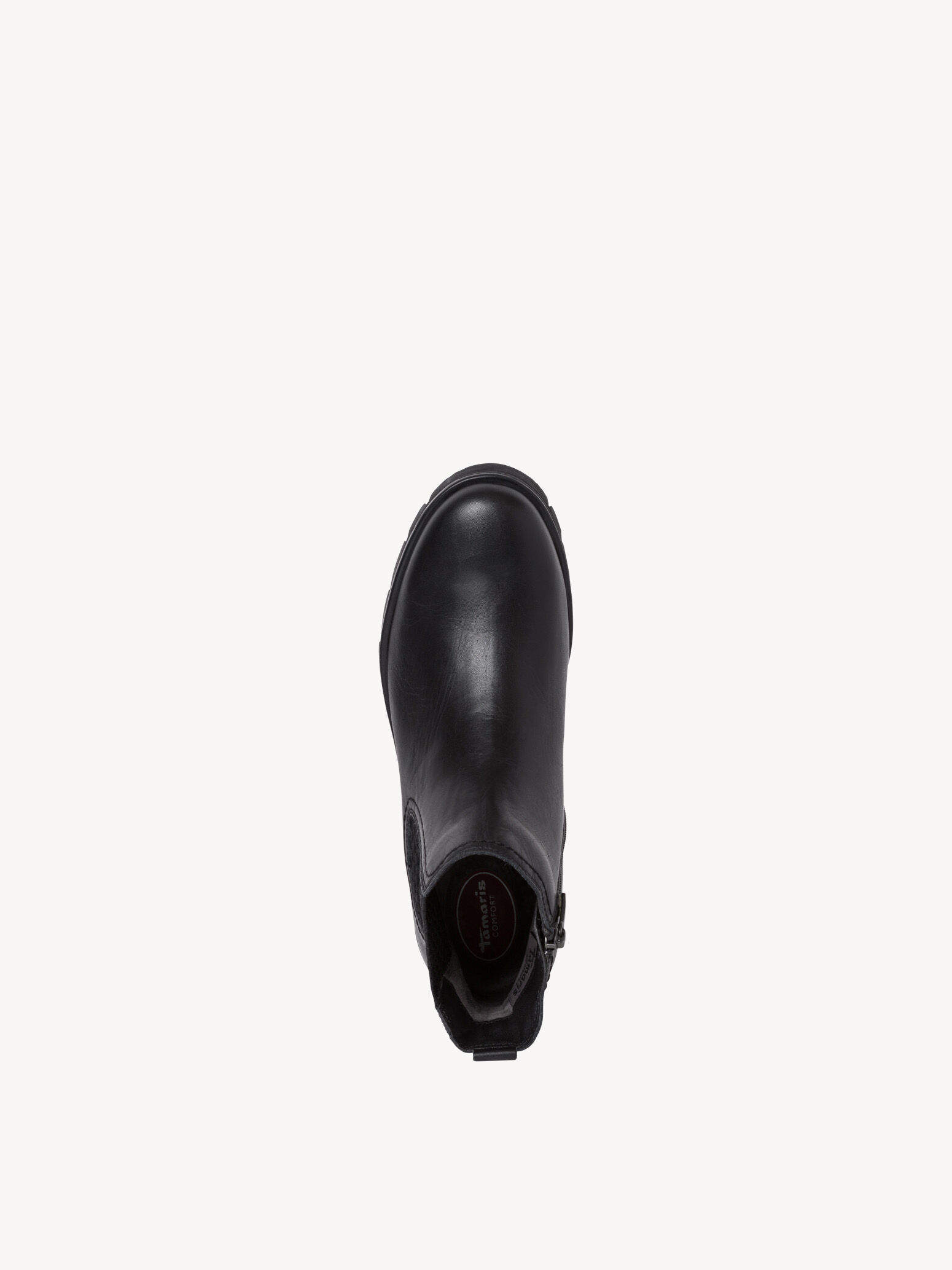 Bottine Chelsea en cuir - noir
