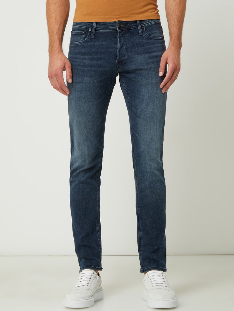 Slim Fit Jeans mit Stretch-Anteil Modell 'Glenn' in jeans